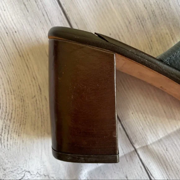 Enzo Angiolini blue and brown mules - Picture 7 of 11